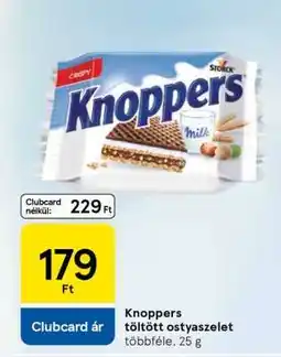 Tesco Knoppers töltött ostyaszelet ajánlat