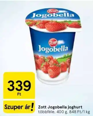 Tesco Zott Jogobella Joghurt ajánlat