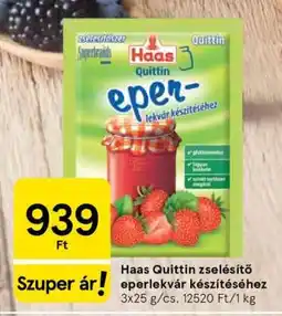 Tesco Haas Quittin zselésítő eperlekvár készítéséhez ajánlat