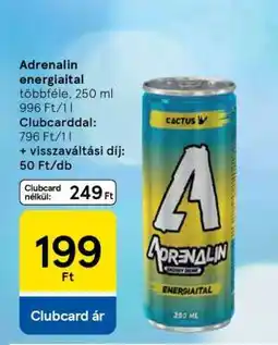 Tesco ADRENALIN Energiaital ajánlat