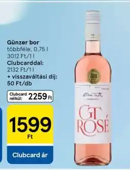 Tesco Günzer bor ajánlat