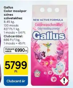 Tesco Gallus Color mosópor színes szövetekhez ajánlat