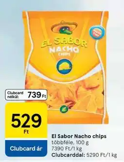 Tesco El Sabor Nacho chips ajánlat