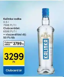 Tesco Kalinka vodka ajánlat