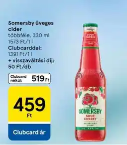 Tesco Somersby üveges cider ajánlat