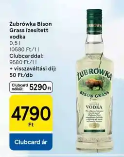 Tesco Żubrówka Bison Grass ízesített vodka ajánlat