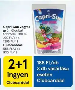 Tesco Capri-Sun vegyes gyümölcsital ajánlat