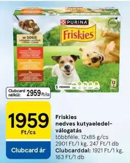 Tesco Friskies nedves kutyaeledel-válogatás ajánlat