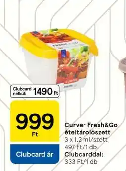 Tesco Curver Fresh&Go ételtárolószett ajánlat