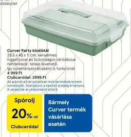Tesco Curver Party kínálótál ajánlat