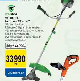 Tesco WILDBULL benzinés fűkasza ajánlat
