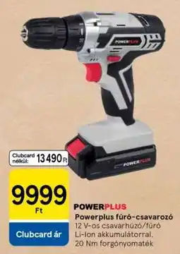 Tesco Powerplus fúró-csavarozó ajánlat