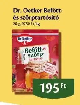 EcoFamily Dr. Oetker befőtt- és szörptartósító ajánlat