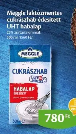 EcoFamily Meggle laktózmentes cukrászhab édesített UHT habalap ajánlat