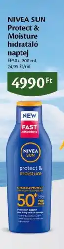 EcoFamily Nivea SUN Protect & Moisture hidratáló naptej ajánlat