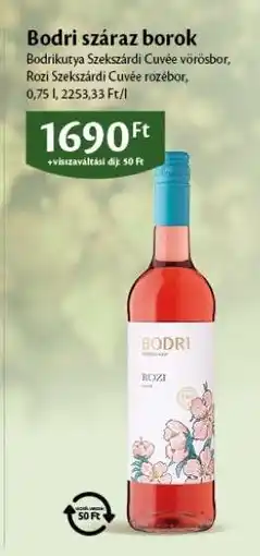 EcoFamily Bodri száraz borok ajánlat