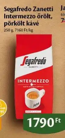 EcoFamily Segafredo Zanetti Intermezzo őrölt pörkölt kávé ajánlat