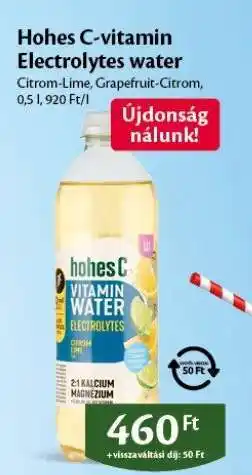 EcoFamily Hohes C-vitamin Electrolytes water ajánlat