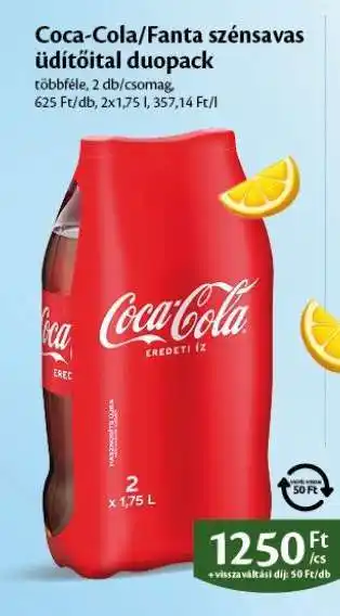 Coca-Cola/Fanta szénsavas üdítőital duopack