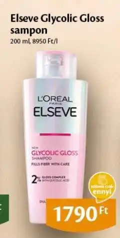 EcoFamily Elseve Glycolic Gloss sampon ajánlat