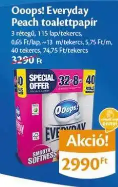 EcoFamily Ooops! Everyday Peach toalettpapír ajánlat