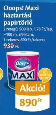EcoFamily Ooops! Maxi háztartási papírtörlő ajánlat