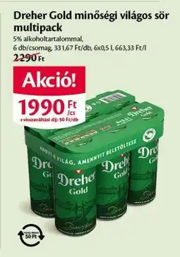 EcoFamily Dreher Gold minőségi világos sör multipack ajánlat