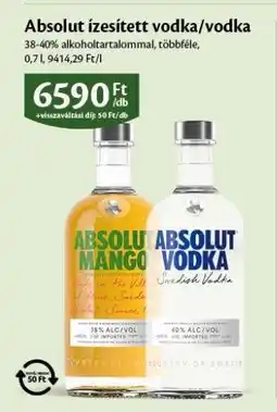 EcoFamily Absolut ízesített vodka/vodka ajánlat