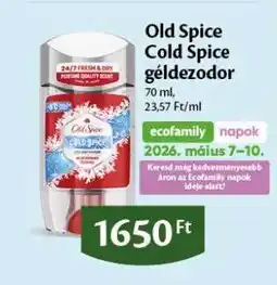 EcoFamily Old Spice Cold Spice géldezodor ajánlat