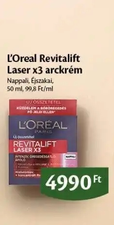 EcoFamily L’Oréal Revitalift Laser X3 arckrém ajánlat