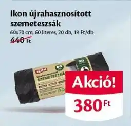 EcoFamily Ikon újrahasznosított szemeteszsák ajánlat