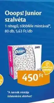 EcoFamily Ooops! Junior szalvéta ajánlat