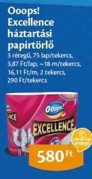 EcoFamily Ooops! Excellence háztartási papírtörlő ajánlat