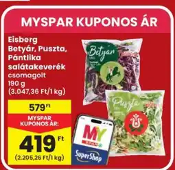 Interspar Eisberg Betyár, Puszta, Pántlika salátakeverék ajánlat