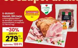 Interspar S-BUDGET füstölt, főtt tarja ajánlat