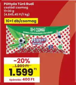 Interspar PÖTTYÖS Túró Rudi ajánlat