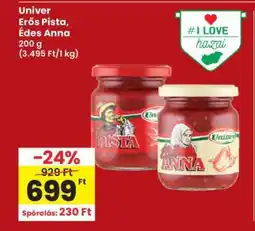 Interspar Univer Erős Pista, Édes Anna ajánlat