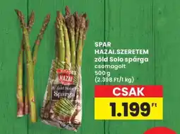 Interspar SPAR HAZAI.SZERETEM zöld Solo spárga ajánlat