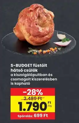 Interspar S-BUDGET füstölt hátsó csülök ajánlat