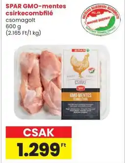 Interspar SPAR GMO-mentes csirkecombfilé ajánlat