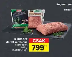 Interspar S-BUDGET darált sertéshús ajánlat