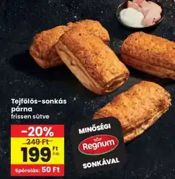 Interspar Tejfölös-sonkás párna ajánlat