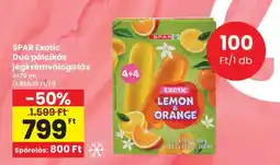 Interspar SPAR Exotic Duo pálcikás jégkrémválogatás ajánlat
