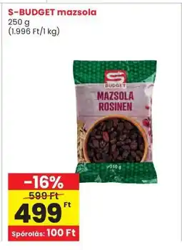 Interspar S-BUDGET mazsola ajánlat