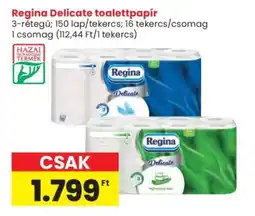Interspar Regina Delicate toalettpapír ajánlat