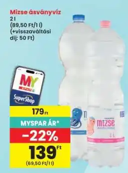 Interspar Mizse ásványvíz ajánlat
