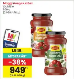 Interspar Maggi üveges szósz ajánlat
