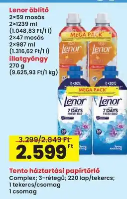 Interspar LENOR Öblítő ajánlat