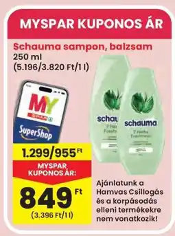 Interspar Schauma sampon, balzsam ajánlat