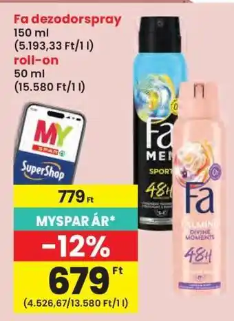Interspar Fa dezodorspray ajánlat